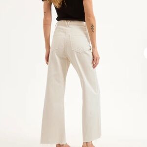 Veronica Beard Taylor Cropped Wide-Leg Jean